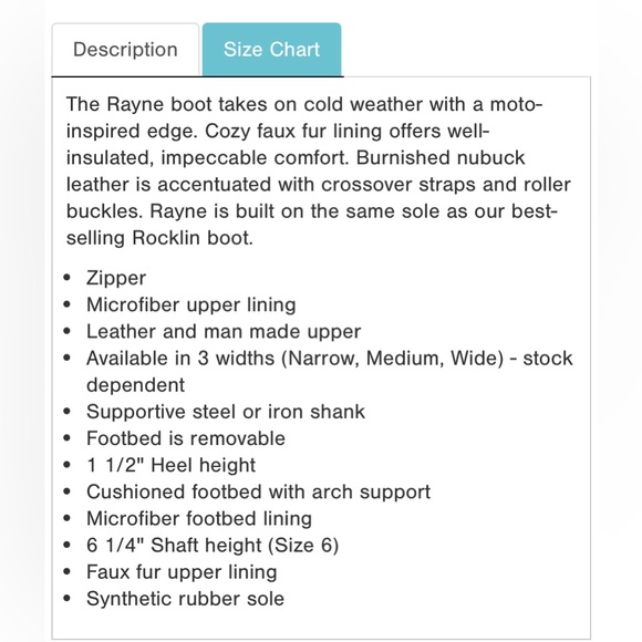 Women's Softwalk Rayne Boot tan shearling lining winter mid calf size8 Wide 1083 - Picture 11 of 11